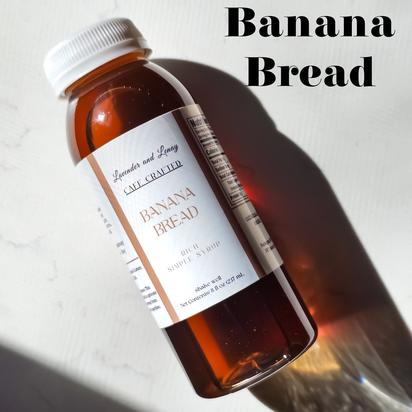Banana Bread Simple Syrup, Cozy, Coffee 8, 16 oz