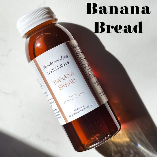 Banana Bread Simple Syrup, Cozy, Coffee 8, 16 oz