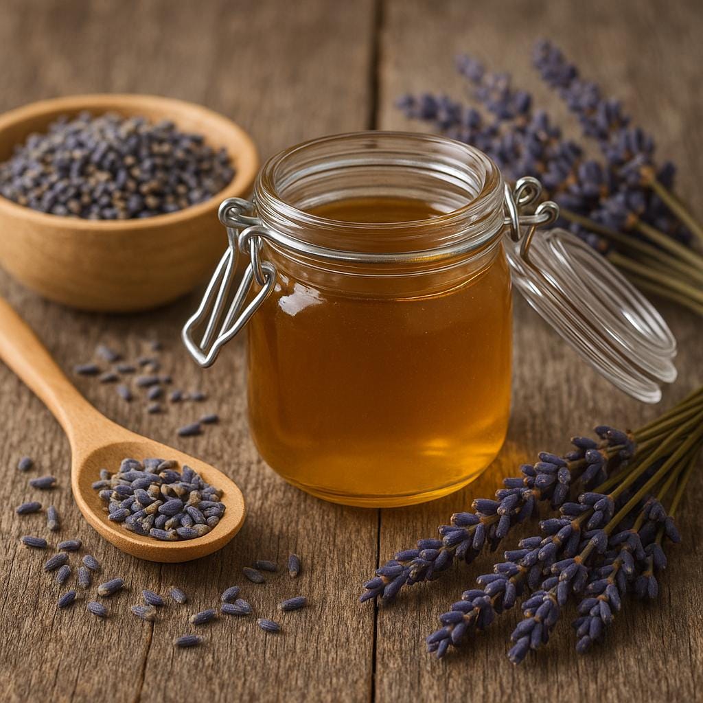 Lavender Honey Rich Syrup, Warm, Spring, 8 oz