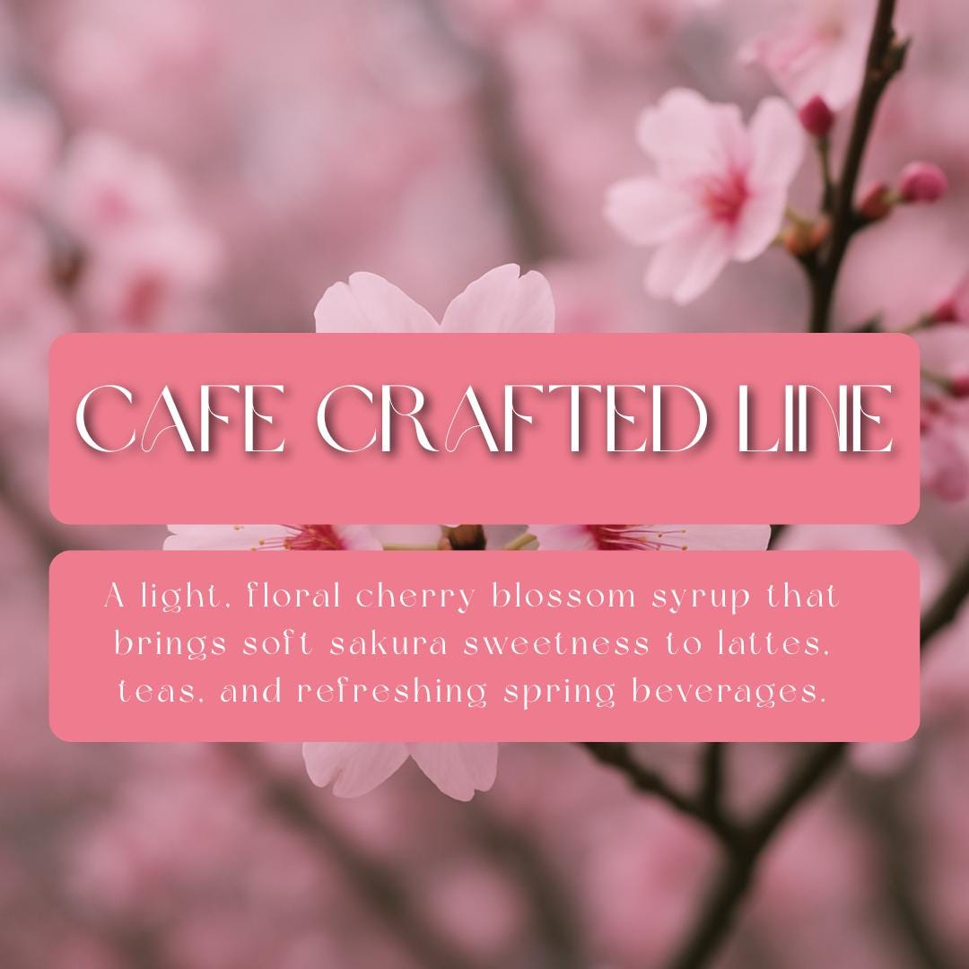 Cherry Blossom Rich Syrup, Sakura, Bright, Floral