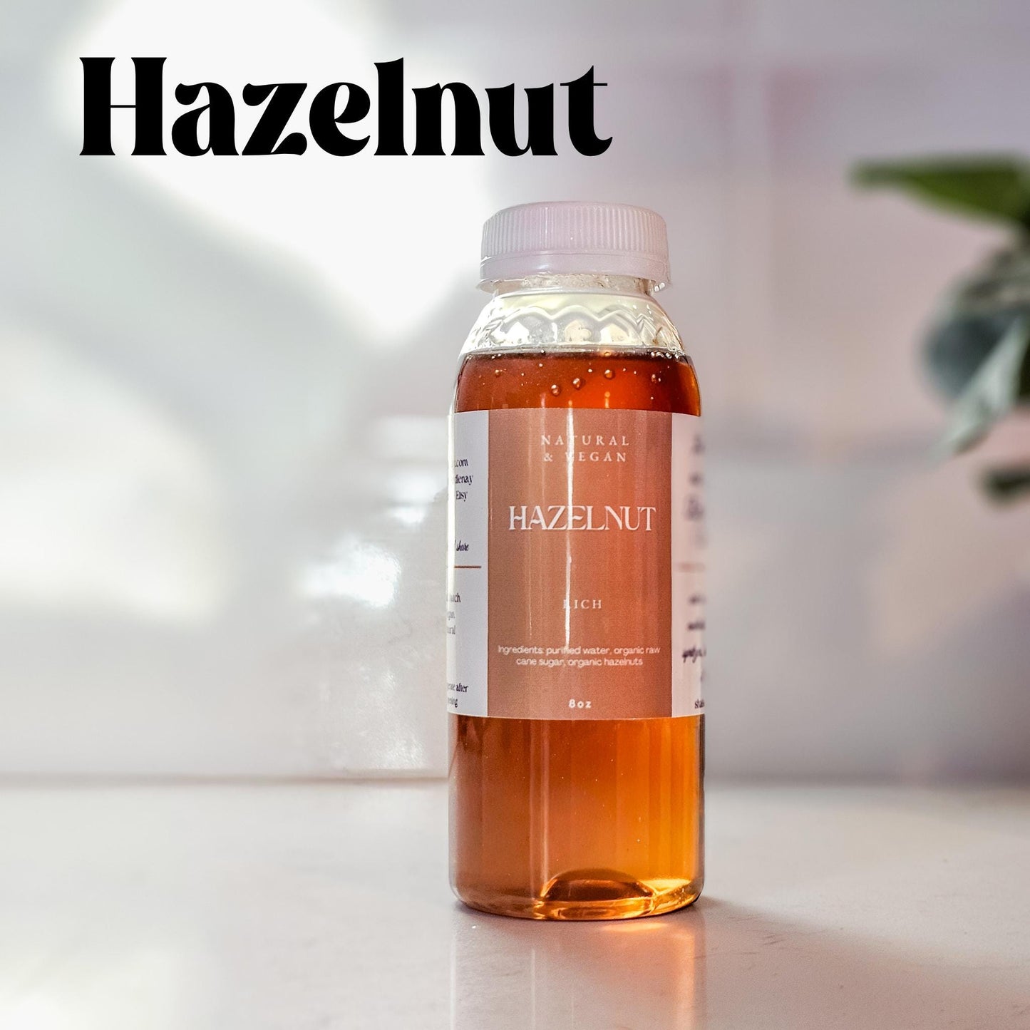 Hazelnut Rich Syrup, Cozy, Autumn, 8 oz