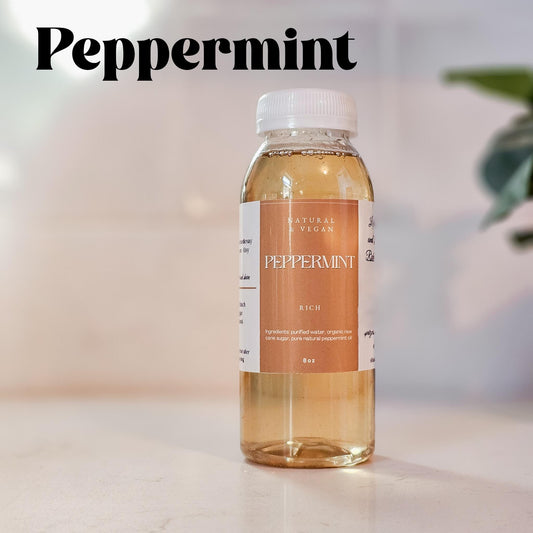 Peppermint Rich Syrup, Cozy, Winter, 8 oz